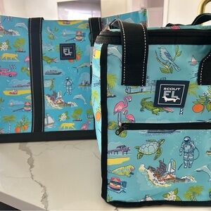 Scout Florida Print Tote Bag and Cooler Bag